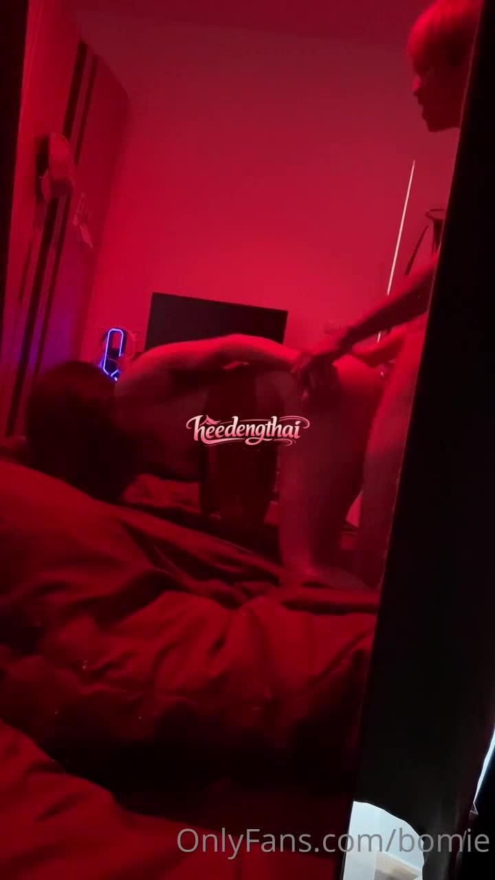 หลุดห้องเชือดเด็ด น้องโบมิเอะ bomie คลิปหีเด้ง เงี่ยนหียามดึก ปลุกผัวเย็ดดุเดือด 6นาที