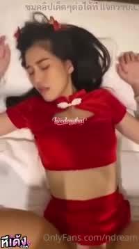คลิปหลุดโอลี่แฟน น้องดรีม Ndream แต่งอาหมวยยั่วแฟนเงี่ยน จับอมควยเด็ด 5นาที